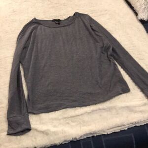 Blue-ish gray long sleeved top